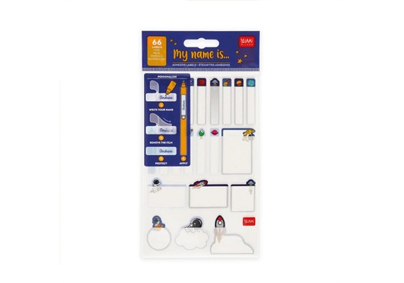 Legami Set mit 3 Stickerbögen – Space