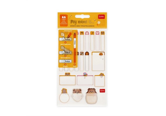 Legami Set mit 3 Stickerbögen – Teddy