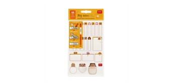 Legami Set mit 3 Stickerbögen – Teddy