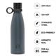 Legami - Thermoflasche 500 Ml - Hot&Cold "Black"