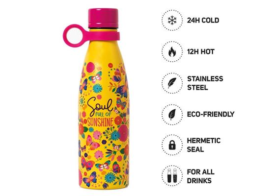 Legami - Thermoflasche 500 Ml - Hot&Cold Butterfly