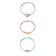 Legami VBRA0006 Set aus 3 Armbändern - Unicorn