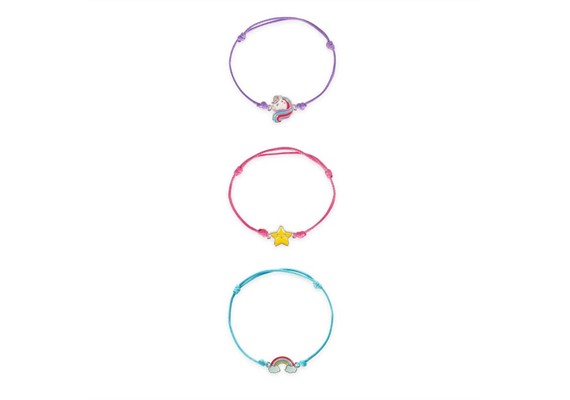 Legami VBRA0006 Set aus 3 Armbändern - Unicorn