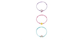 Legami VBRA0006 Set aus 3 Armbändern - Unicorn