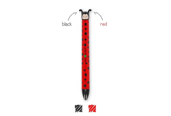 Legami - Zweifarbiger Kugelschreiber Ladybug - Click&Clack