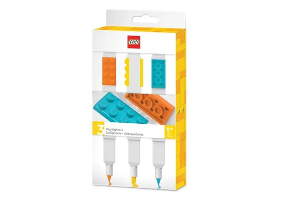 LEGO® 51685 Textmarker - 3 Farben in Geschenkpackung 9.7 x 3.2 x 18 cm