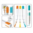 LEGO® 51685 Textmarker - 3 Farben in Geschenkpackung 9.7 x 3.2 x 18 cm | Bild 4