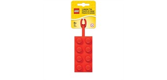 LEGO® 52002 Gepäckanhänger aus Vinyl - Farbe: rot - 9 cm