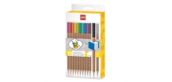 LEGO® 52064 Buntstifte mit Topper - 12 Farben in Geschenkpackung 9.7 x 2 x 18 cm