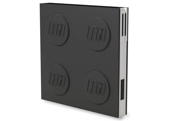 LEGO® 52447 verschliessbares Notizbuch mit Gelstift Farbe schwarz