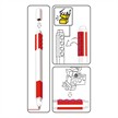 LEGO® 52602 Gelstift mit Legofigur - Farbe: rot | Bild 4