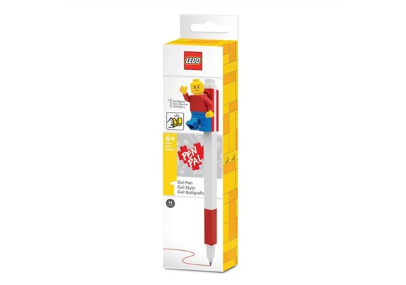 LEGO® 52602 Gelstift mit Legofigur - Farbe: rot