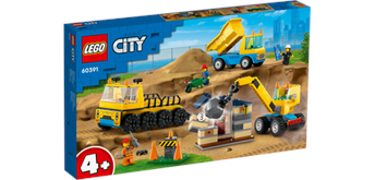 LEGO® City 60391 Baufahrzeuge und Kran mit Abrissbirne