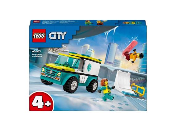 LEGO® City 60403 Rettungswagen und Snowboarder