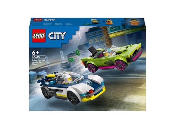 LEGO® City 60415 Verfolgungsjagd mit Polizeiauto und Muscle Car