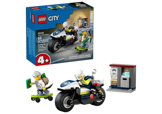 LEGO® City 60455 Verfolgungsjagd mit dem Polizeimotorrad