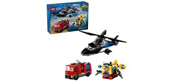 LEGO® City 60462 Kombinationsset mit Hubschrauber, Löschauto und U-Boot