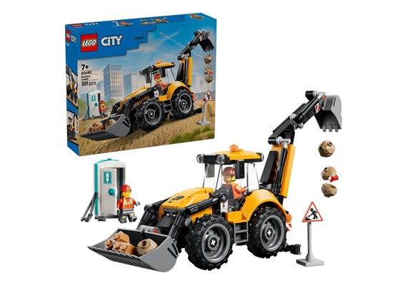 LEGO® City 60480 Gelber Baggerlader