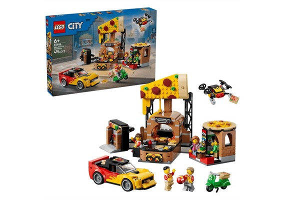 LEGO® City 60496 Pizza Liefererlebnis mit Fahrzeugen