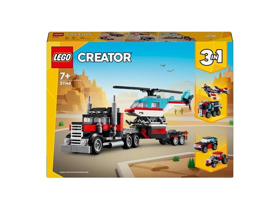 LEGO® Creator 31146 Tieflader mit Hubschrauber