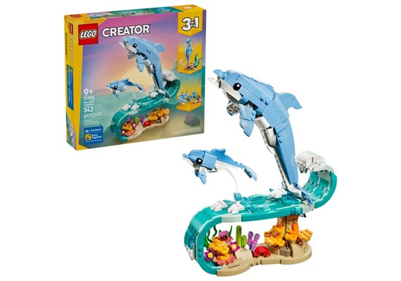 LEGO® Creator 31385 Meerestiere: Wunderschöne Delfin