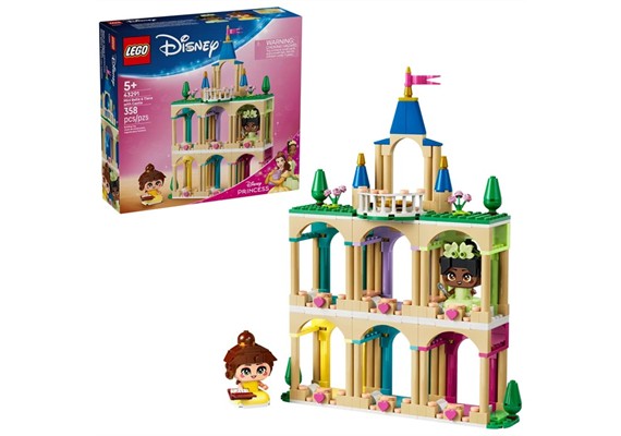 LEGO® Disney 43291 Die Mini-Prinzessinnen Belle und Tiana mit ihrem Schloss