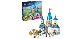 LEGO® Disney Prinzessin 43275 Cinderellas Schloss und Pferdekutsche