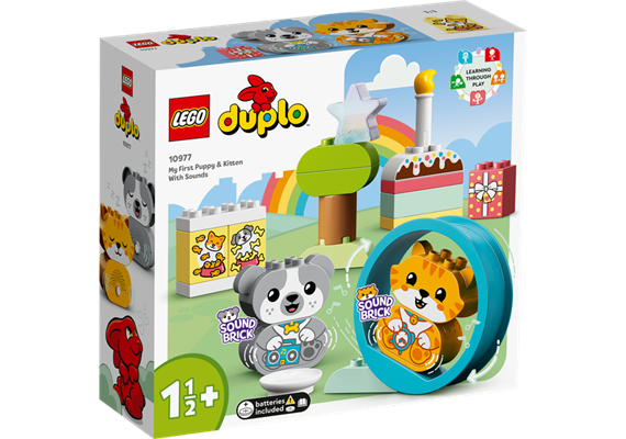 LEGO® DUPLO® 10977 Mein erstes Hündchen & Kätzchen mit Ton