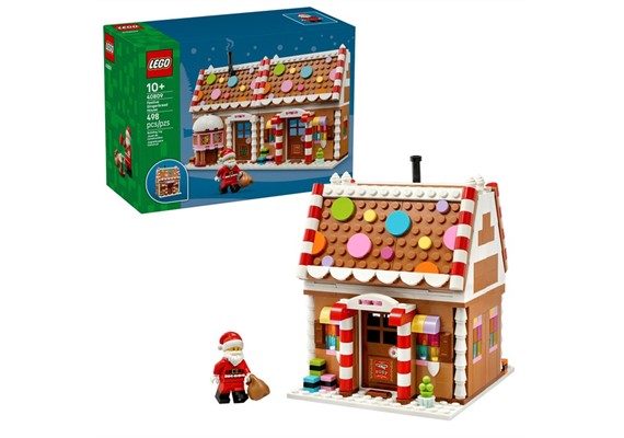 LEGO® Iconic 40809 Weihnachtliches Lebkuchenhaus