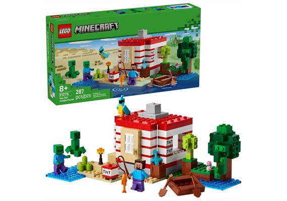 LEGO® Minecraft 21275 Das TNT-Dschungelhaus