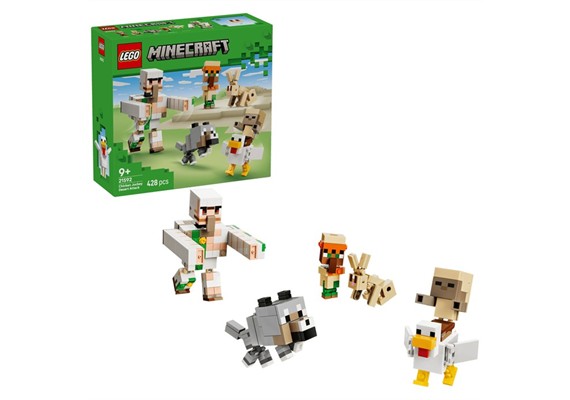 LEGO® Minecraft 21592 Angriff des Hühnerreiters in der Wüste