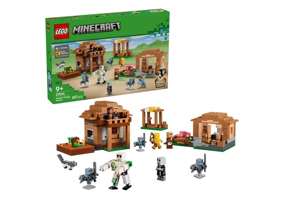 LEGO® Minecraft 21596 Angriff des Magiers auf das Dorf