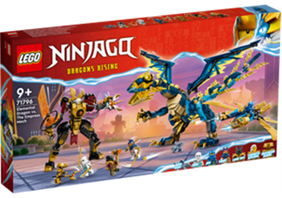 LEGO® Ninjago 71796 Kaiserliches Mech-Duell gegen den Elementardrachen