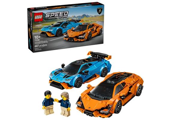 LEGO® Speed Champions 77238 Lamborghini Revuelto und Huracán STO