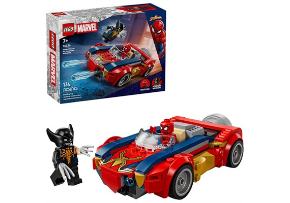 LEGO® Super Heroes 76336 Spider-Man Auto vs. Venomized Wolverine