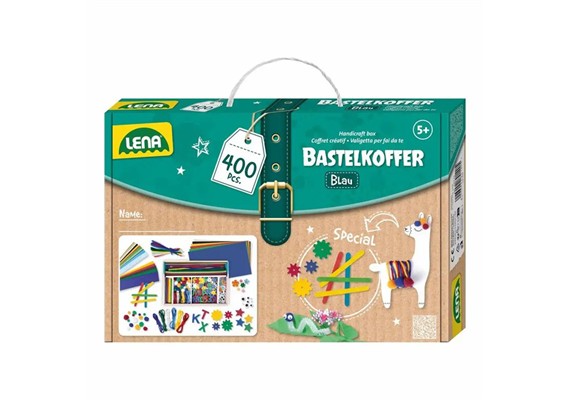 Lena Bastelkoffer blau 400 Teile