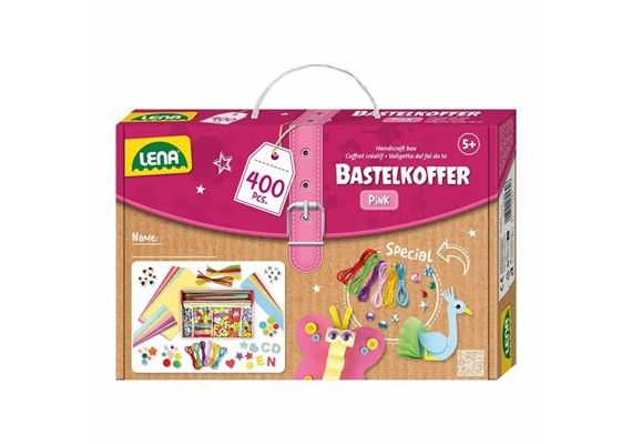 Lena Bastelkoffer pink 400 Teile