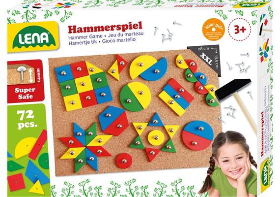 Lena - Hammerspiel mit 72 bunten Plättchen