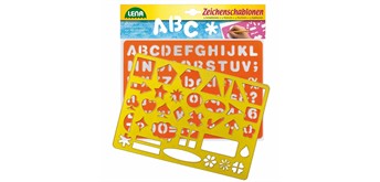 Lena Zeichen Schablonen Alphabet Zahlen + Zeichen
