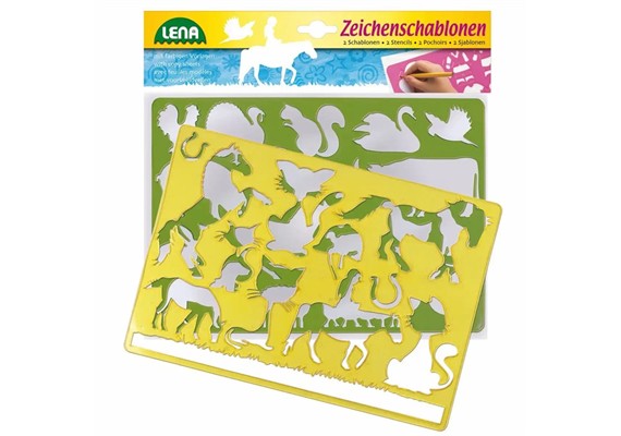 Lena Zeichen Schablonen Bauernhoftiere