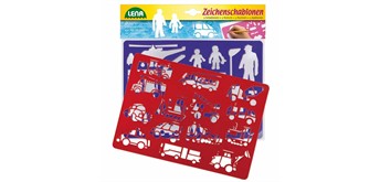 Lena Zeichen Schablonen Fahrzeuge + Menschen