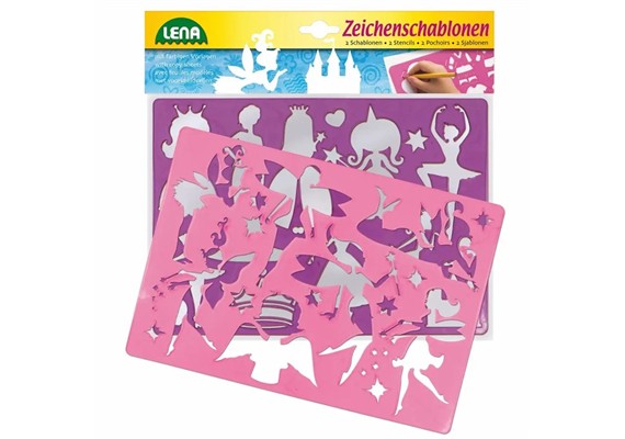 Lena Zeichen Schablonen Prinzessinen + Elfen