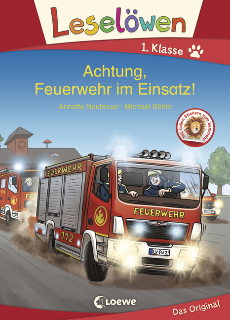 Leselöwen 1. Klasse - Achtung, Feuerwehr im Einsatz, Jugendbücher -  SpiilEgge.ch
