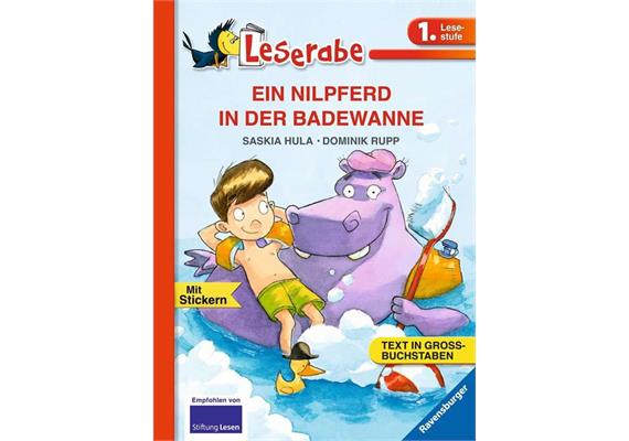 Leserabe 1. Klasse - EIN NILPFERD IN DER BADEWANNE