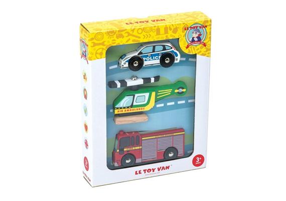 LeToyVan Set Rettungsfahrzeuge