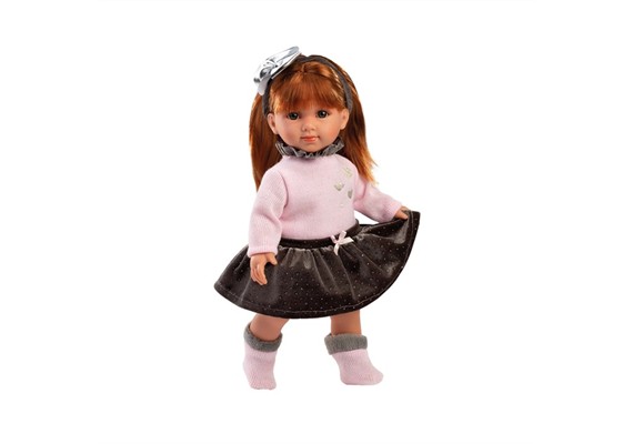Llorens Puppe Nicole rothaarig mit Rock 35 cm