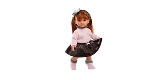 Llorens Puppe Nicole rothaarig mit Rock 35 cm