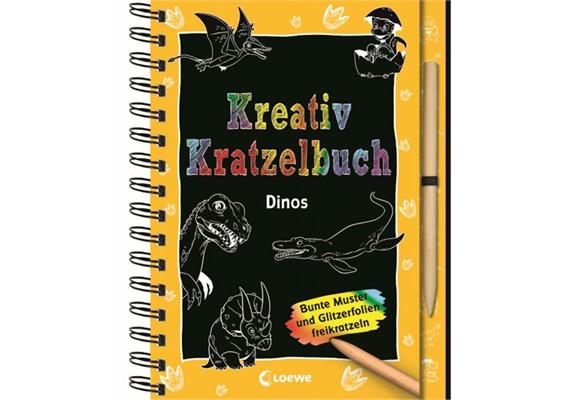 Loewe Kreativ-Kratzelbuch Dinos