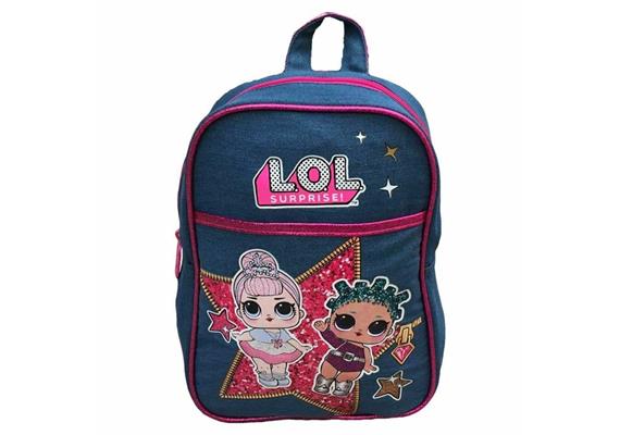 LOL Jeans-Rucksack mit Glitzer