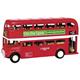 London Bus aus Spritzguss, Länge 12 cm